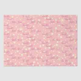 Papel De Seda Pequeña estrella de Twinkle Twinkle de Bonito rosa