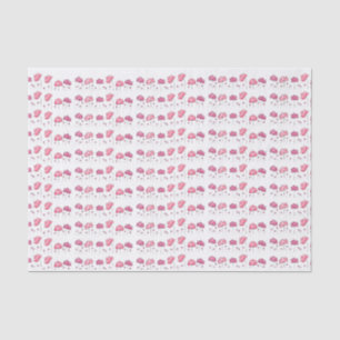 Papel De Seda Pequeña flor rosa sin foco. Diseño suave y dulce