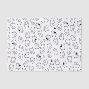 Papel De Seda Pequeña locura de la silueta de la llama