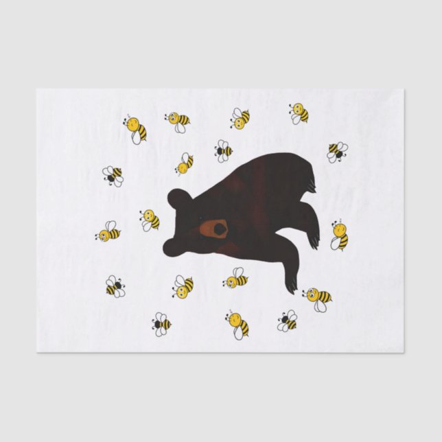 Papel De Seda Pequeña miel de abeja (Anverso)