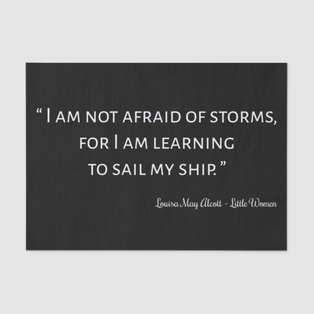 Papel De Seda Pequeñas mujeres citan I - Estilo clásico (Anverso)