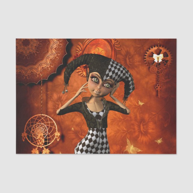 Papel De Seda Pequeño arlequín (Anverso)