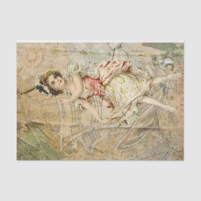 Papel De Seda Pequeño bailarín de hadas (Anverso)