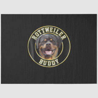 Papel De Seda Pequeño compañero de rottweiler