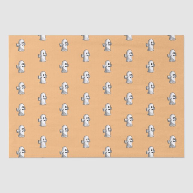 Papel De Seda Pequeño Fantasma Adorable (Anverso)