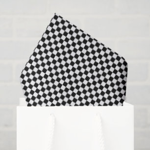 Papel De Seda Pequeño negro y blanco verificado