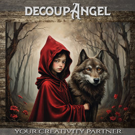 Papel De Seda Pequeño Rojo: Más allá del camino - Decoupage -