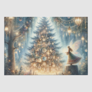 Papel De Seda Pequeños Navidades hadas en un bosque encantado