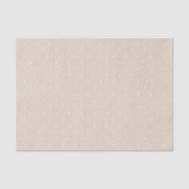 Papel De Seda Pequeños puntos blancos refinados sobre beige mini