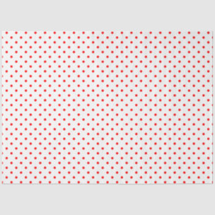 Papel De Seda Pequeños puntos rojos de polka