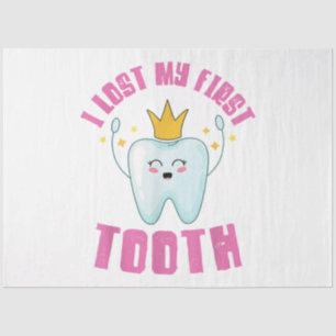 Papel De Seda Perdí El Primer Regalo De Los Dientes De Los Niños