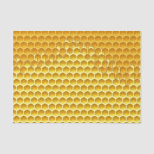 Papel De Seda Perforación De Honeycomb Con Miel