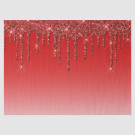 Papel De Seda Perforaciones de Purpurina rojo de moda