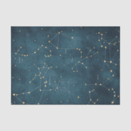 Papel De Seda Pergamino de mapas de estrellas de las constelacio