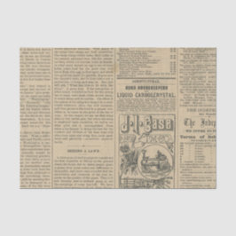 Papel De Seda Periódico Antiguo