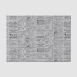 Papel De Seda Periódico Vintage