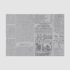 Papel De Seda Periódico Vintage