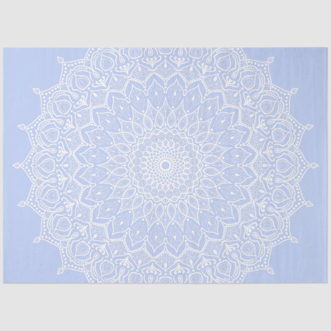 Papel De Seda Periwinkle Mandala - Bora en Juniper Berry (Anverso)