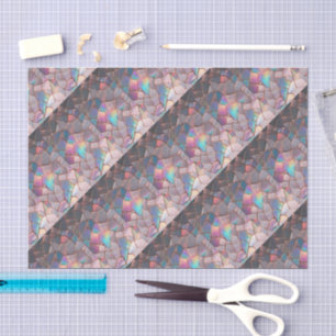 Papel De Seda Perla Iridiscente Dorado Rosa Falso Decoupage 