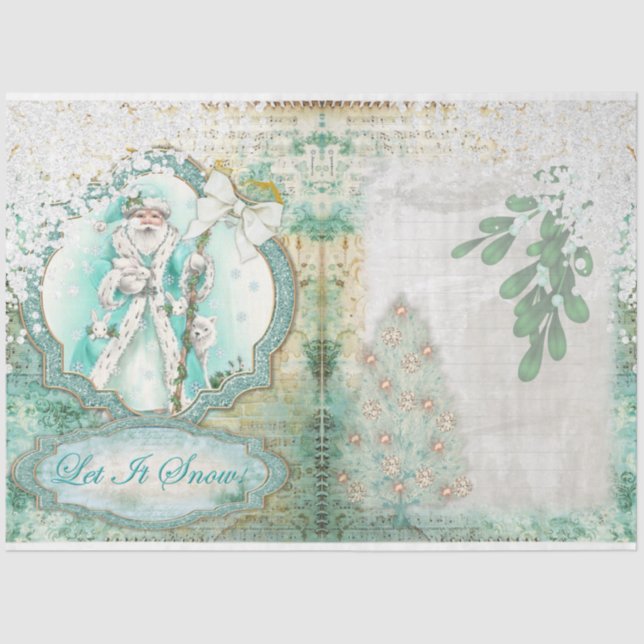 Papel De Seda Permitir el diseño de la serie de nieve 1 (Anverso)