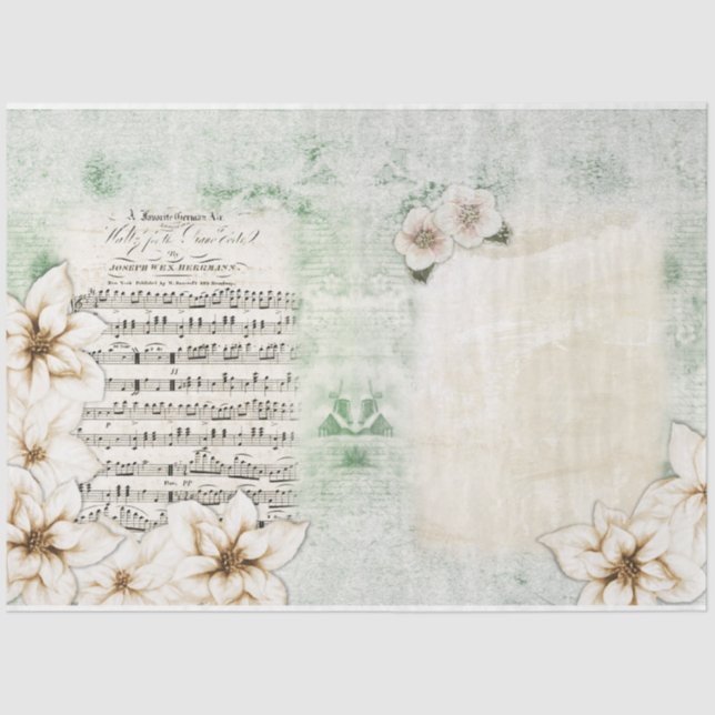 Papel De Seda Permitir el diseño de la serie de nieve 6 (Anverso)