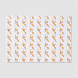 Papel De Seda Perrito del oeste lindo del Corgi del Pembroke