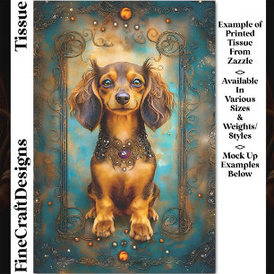Papel De Seda Perrito Salchicha Dachshund Marco Barroco DY3A Dec