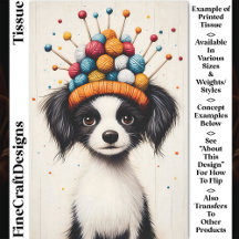 Perro Blanco y Negro, Sombrero de Bola de Estambre