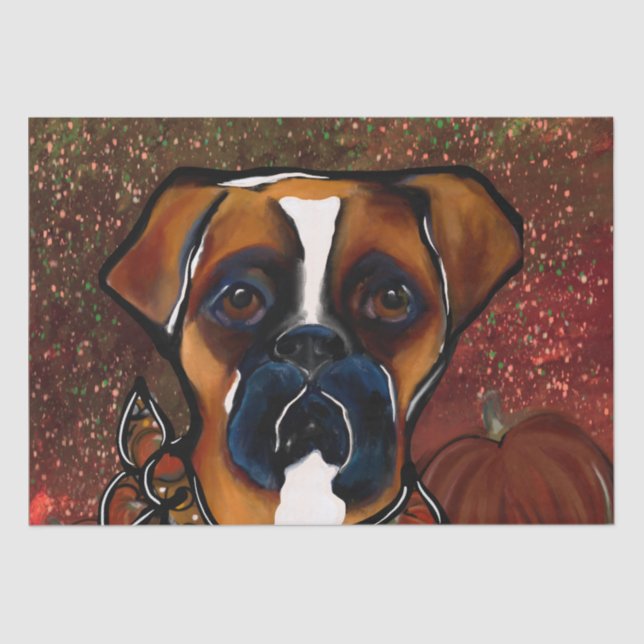Papel De Seda Perro Boxer (Anverso)