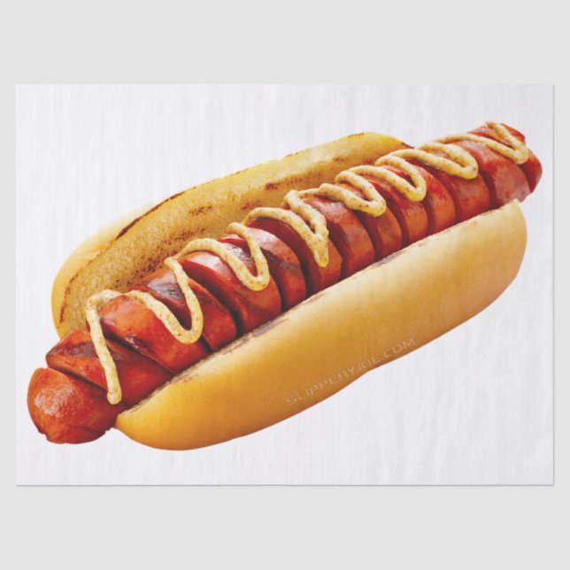 Papel De Seda Perro caliente de SlipperyJoe's con vibra de BBQ d (Anverso)