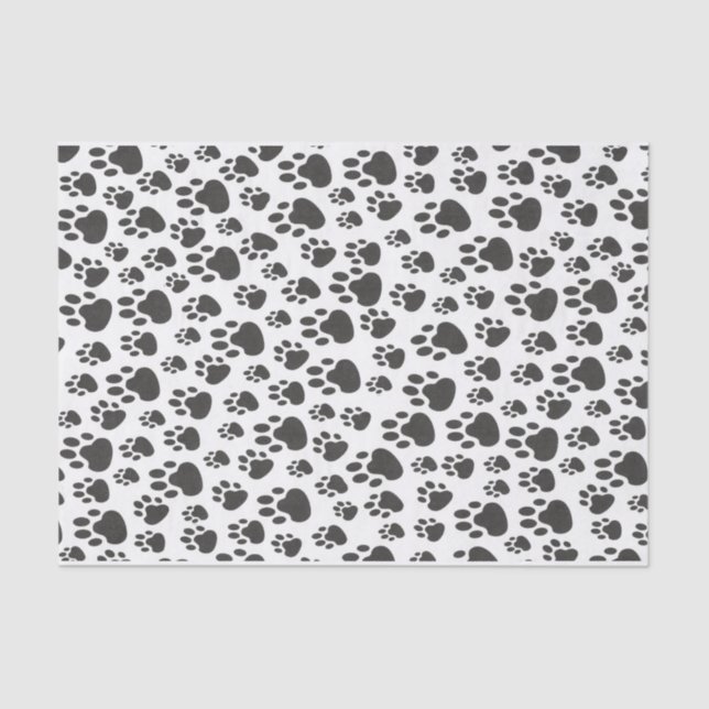 Papel De Seda Perro Cat Paw impresión Animal lover (Anverso)