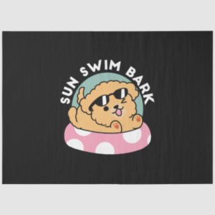Papel De Seda Perro de la Vibes de Verano - Cachorro flotante co