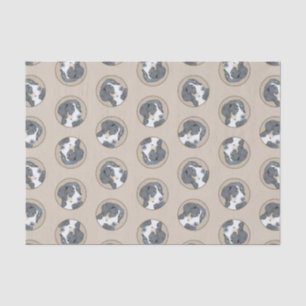 Papel De Seda Perro de montaña de Berna Pintura de cachorro arte