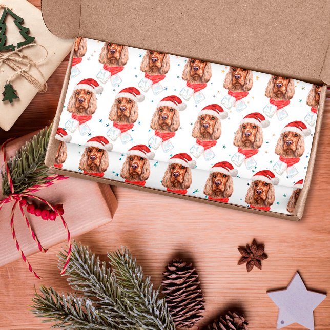 Papel De Seda Perro de raza Cocker Spaniel inglés Navidad (Subido por el creador)