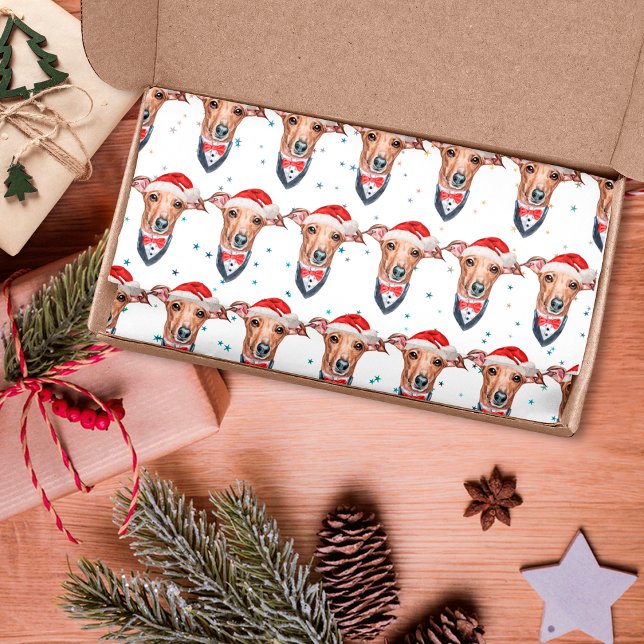 Papel De Seda Perro de raza galgo italiano Navidad (Subido por el creador)