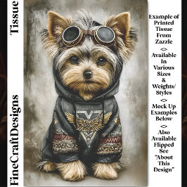 Papel De Seda Perro de Steampunk Urbano en Hoodie DS3L Decoupage
