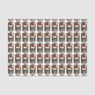 Papel De Seda Perro del boxeador del navidad