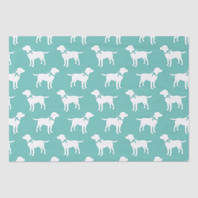 Papel De Seda Perro Labrador del Black Lab Cuppy (Anverso)