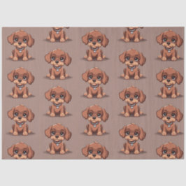 Papel De Seda Perro marrón lindo