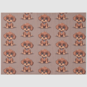 Papel De Seda Perro marrón lindo
