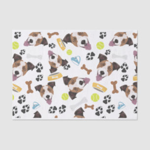 Papel De Seda Perro sonriente Jack Russell Terrier