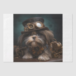 Papel De Seda Perro Steampunk
