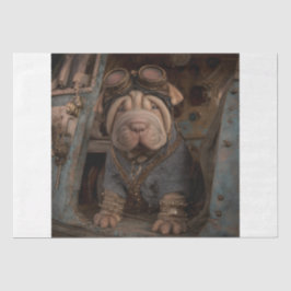 Papel De Seda Perro Steampunk