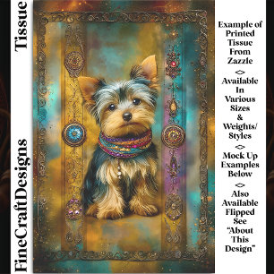 Papel De Seda Perro Yorkshire Terrier Marco Barroco DY3L Decoupa