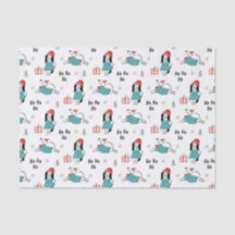 Perros de dibujos animados caprichosos navidades