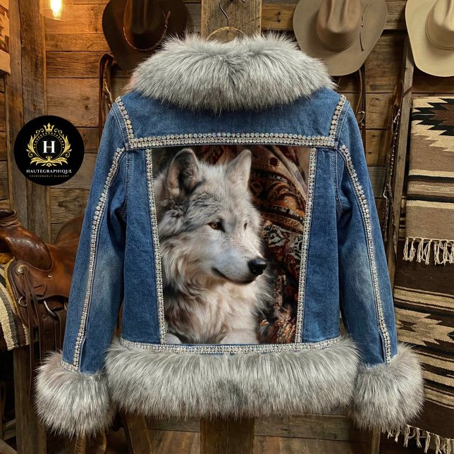 Papel De Seda Persian Rug White Wolf Portrait (Subido por el creador)