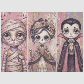 Papel De Seda Personaje de vampiro esqueleto momia de Halloween 