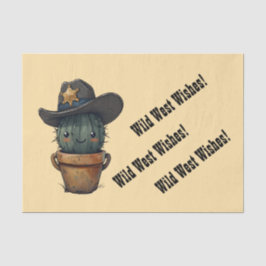 Papel De Seda Personaje del Sheriff Spike-Cactus