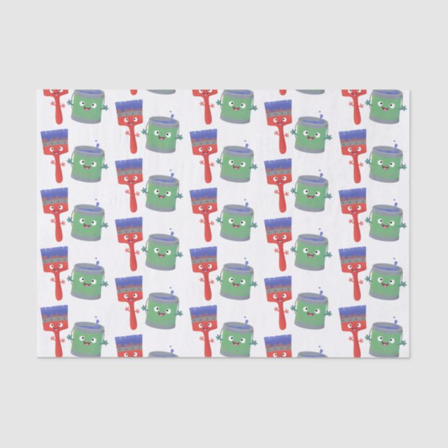 Papel De Seda Personajes de pincel y dibujos animados (Anverso)