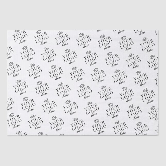 Papel De Seda Personalice su logotipo aquí Personalizado (Anverso)